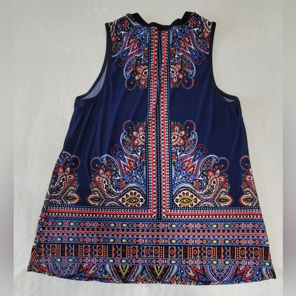 AB Studio Multicolor Patterned Top - Picture 2 of 4